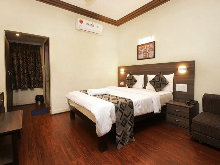 Luxury Room at Westend Hotel Matheran with pool view balcony